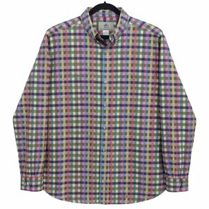 Vintage The Territory Ahead Outdoor Plaid Button Down Shirt Mens 100% Cotton XL